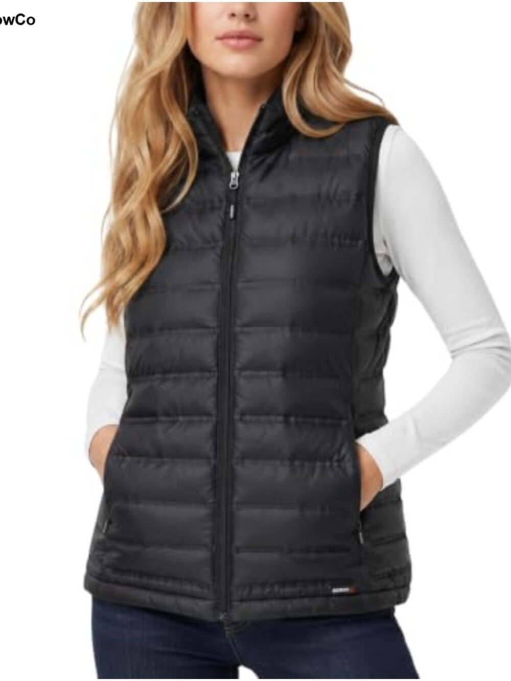 Quilted Puffer Vest Packable Lightweight Zip Front Women's Outerwear